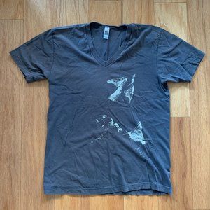 American Apparel - Hand Screen Printed Birds Tee